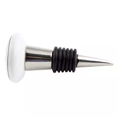 Grey Elephant Ceramic Flat Wine Bottle Stopper